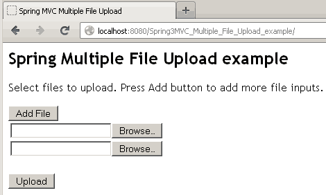 java ajax file upload example
